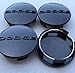 DBGV 4Pcs 2.5 63MM INCH Black Center Wheel HUB Cover CAPS Rim Emblem Logo Fits Dodge