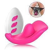 Vibrating Panties Wireless Magnetic Waterproof Wearable Panty Vibrator, Rechargeable Vagina Clit Stimulators Massager,G Spot Vibrator for Women and Couples (Pink)