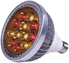 SpectralGrow Full Spectrum LED Grow Bulb light for Hydroponic Plants and Greenhouse Organic,Grow Light for Indoor,Plant light,Grow Lamp(36W E27/E26) (sliver02)
