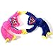 2 Pcs Poppy Playtime Huggy Wuggy Plush Toys, 15.7inches Blue Scary and Funny Plush Doll, Monster Horror Game Doll Gifts for Kids and Game Fan’s(Blue&Pink)