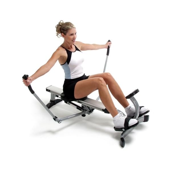 Stamina BodyTrac Glider Hydraulic Rowing Machine with Smart Workout App - Rower Workout Machine with Cylinder Resistance - Up to 250 lbs Weight Capacity - Image 5