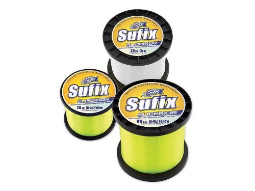 Sufix superior 1-pound spool size fishing line (yellow,…