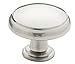 1-3/16 in. Satin Nickel Traditional Round Cabinet Knob 25-Pack