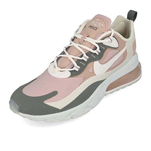 Nike Air Max 270 React Sneakers Women Color Light Pink Grey White Tamano 8