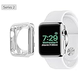Ferdery for Apple Watch Case 38mm iwatch Protector Bumper for Series 2 and 1 Silver