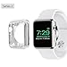 Apple Watch Case iwatch Series 2 Cover Soft TPU Bumper Scratch Resistant Protective Case for Apple watch 2nd Edition-38mm Silver