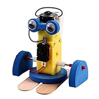 HUIFEIDEYU Mini Walking Robot Kits, Children DIY Assembly Ming Crawling Robot Kit Science Technology Toy Kids Interactive Gift