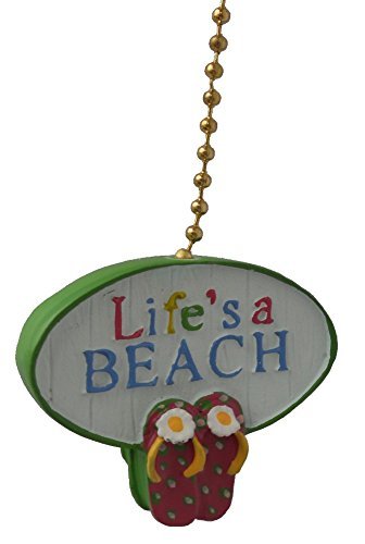 Clementine Design Lifes A Beach Ceiling FAN PULL light chain extender extension