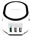 Wireless Charging Pad Stand Station - 3 Fast Charge USB Charging Ports