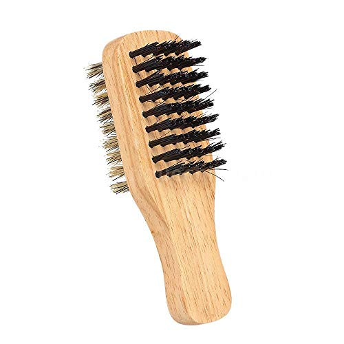 Mens Beard Brush Facial Hair Brush Shaving Wood Comb Male Mustache Brush P6F7 (Size - S)