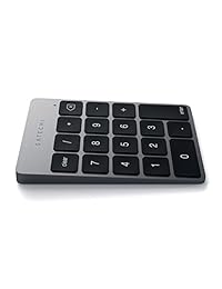 Satechi Slim   Teclado inalámbrico Bluetooth de aluminio recargable, Gris espacial