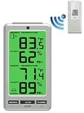 Ambient Weather WS-23 Big Digit 8-Channel Wireless Thermo-Hygrometer