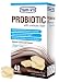 YUM-V's Probiotic w/ Prebiotic Fiber, White Chocolate Flavor (40 Ct); Chewables for Men and Women, Sugar Free, Digestive Health Daily Dietary Supplement, Vegan, Kosher, Halal, Gluten Free