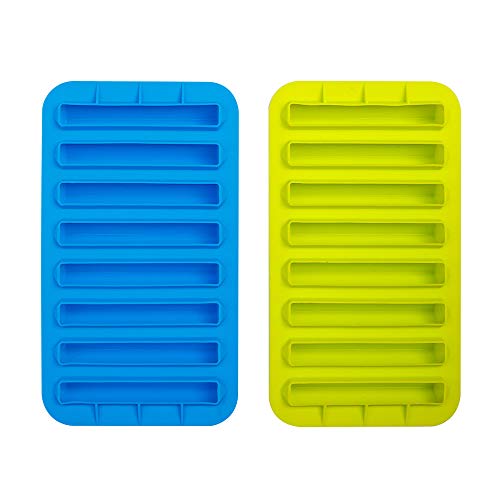 image for Webake 2 Pack Ice Stick Cube Trays Silicone Ice Cube Molds 8 Cavity fo