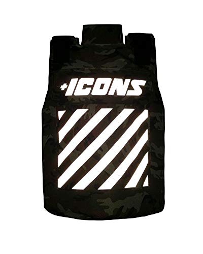 HUDSON Outerwear Men's Icon Reflective Fashion Vest with Adjustable Velcro Straps and Patches, Camo - Thumbnail 3