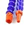 uxcell 10PCS Round Nozzle 1/4PT Flexible Oil Coolant Pipe Hose Blue Orange