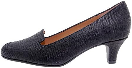 Women's 7226 Black Leather Comfort Pump Extra Depth