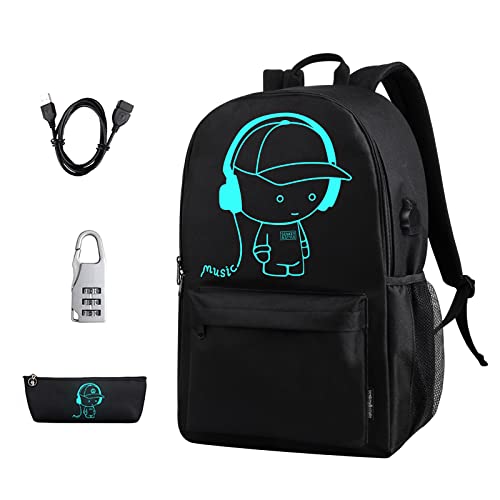 BSTcentelha boys backpack School Bag Boys Cool Bookbag with Pen Case USB Chargeing Port Lightweight School backpacks for Children Students Laptop Backpacks ((Multicolor))