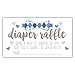 50 Little Man Diaper Raffle Tickets - Boy Baby Shower Game