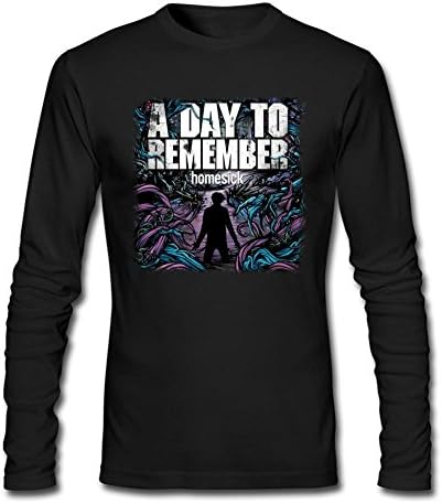 SANNY Men's A Day to Remember Homesick Long Sleeve T-shirt Size L Black