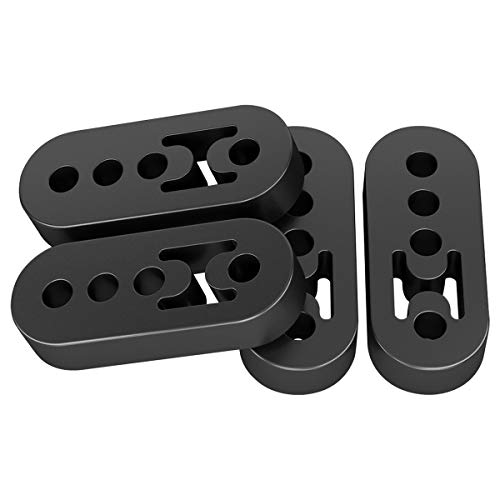 4PCS Rear Exhaust Bracket Muffler Support Rubber Isolator Hanger For