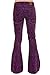 Run & Fly Mens 60s 70s Vintage Grape Paisley Corduroy Retro Bell Bottom Flares 34 Long