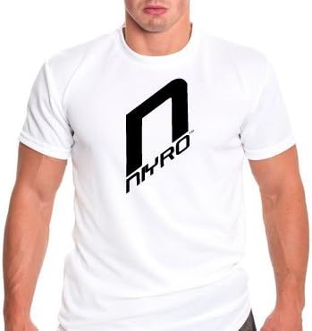 Niyro – T-shirt - Dry Fit Technology - Sweep Sweat &amp; Moisture Away - Ultra Strong Performance (Size L White)