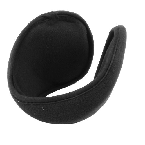 uxcell Unisex Winter Pad Fleece Cover Ear Warmer Back Earmuffs Black