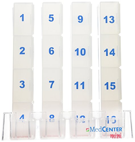 MEDCENTER Monthly Medication and Vitamin Organizer for Kitchen and Bathroom, HSA/FSA Monthly Travel Pill Holder for Medication - Gift for Mom, Dad, Elderly, Seniors