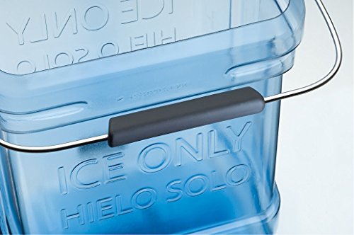 Rubbermaid 9F53 5.5 gallon Capacity, 10.5" Length x 13.3" Width x 17.8" Height, Transparent Blue Color, Safe Ice Tote - Thumbnail 2