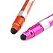 Escolite nurse penlight with pupil gauge nursing penlight stylus end for stethoscope warm white light dull polish 2AAA battary orange and pink color 2pcs