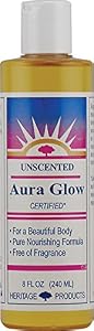 Image of HERITAGE STORE Unscented Aura Glow Oil, 8 OZ