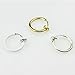 5 Pair Punk Goth Clip On Fake Hoop Nose Lip Ear Ring Stud Earrings Piercing Earclip