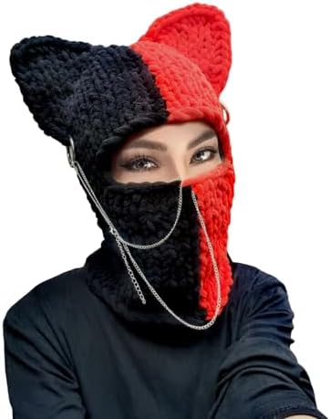 HISYI Rabbit Balaclava Halloween Balaclava Long Ears Hat Funny Hat