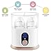 Babebay Baby Bottle Warmer, Deluxe Bottle Sterilizer & Smart Thermostat 4 in 1, Evenly Warm Breast Milk or Formula, Real-time Temperature,LCD Monitor,Fast Heating [2018 Most Genius Gifts]