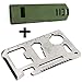 RAN-SHA Credit Card Survival Tool Knife, Fire Starter and Whistle