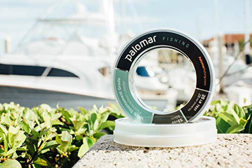 100% FLUOROCARBON LEADER 80lb | TOURNAMENT Fishing Line | 55 YARD SPOOL | Lowest Stretch Index & .66mm Diam is THINNEST in Floro Market | Abrasion Resistent | Invisible w/ TOP Tensile/Knot Strength