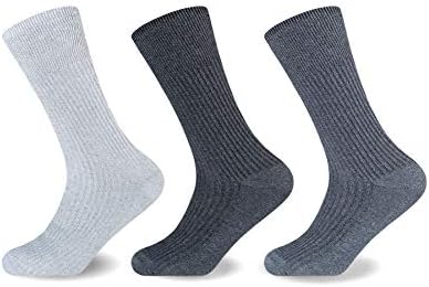 3/6/9 PAIR MENS BIG FOOT NON ELASTIC SOCKS SIZE 10-13 100% COTTON (2235)