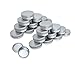 Yarachel Pack of 40 Screw Top Round Aluminum Tins Cans - Aluminum Screw Lid Round Tin Container Bottle