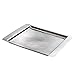 Elegance Square Tray, 10 by 8.5-Inch, Silver