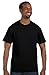 Hanes Ultimate Tagless Double-Needle Crewneck T-Shirt, Black, Large