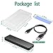 ZEXMTE USB C NVMe M.2 SSD Enclosure, USB 3.1 Polished Aluminum Cooling Enclosure for M.2 NVMe SSD 10Gbps, PCIe Based M-Key M.2 SSD Hard Drive Enclosure, for NVMe M.2 SSD 2230 2242 2260 2280