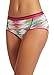 Jockey Women's Underwear Sporties Mesh Hipster, red multi stripe, 7