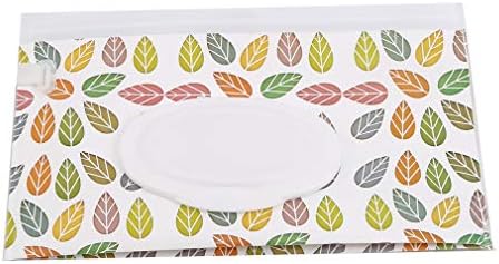 DearAnswer Easy-Carry Wipes Carrying Pouch with Clamshell Leaves Pattern Eco-Friendly Wet Wipes Bag