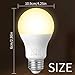 AISIRER Wi-Fi LED Light Bulb, Smart Light Bulbs, Dimmable Smart Bulb, Voice Control Smart Bulb Compatible with Alexa, 60 Watt Equivalent, 2700K, E26, A19, No Hub Required 4 Pack (Only 2.4Ghz Wi-Fi)