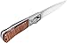 Grand Way Folding Knife - Decorative Pocket Knife for EDC and Outdoor - Classic Blade and Wooden Inlays on Handle FB 0017