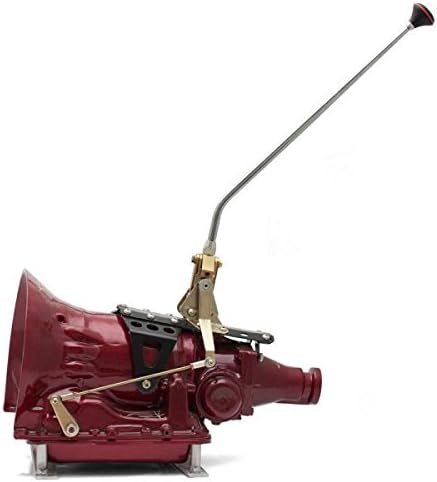 American Shifter Company ASCS2G923S1 GM Powerglide Dual Action Automatic Transmission Shifter Kit ~ 23 Single Bend Arm with Black Knob