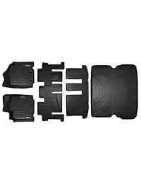 maxliner Custom Fit maxfloormat y maxtray carga y para maletero de coche para Select Nissan Pathfinder Infiniti JX35 QX60 Modelos   (Negro) (3 Fila Set detrás 2 nd Fila)