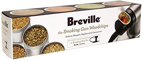 PolyScience The Smoking Gun Woodchips, Mesquite, Hickory, Applewood and Cherrywood, Set of 4 (Multi, 8-Pack)
