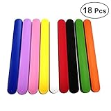 TOYMYTOY Silica Gel Slap Bracelets Soft and Safe for Kids Party Favors,18 Pcs